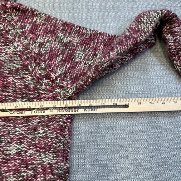 Columbia‎ Womens XL Sweater Long Sleeve Marled Knit Pink Chunky Cottagecore Wool - Picture 7 of 8